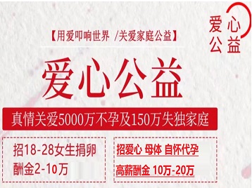 高陵捐卵助孕生子 爱心志愿者招募
